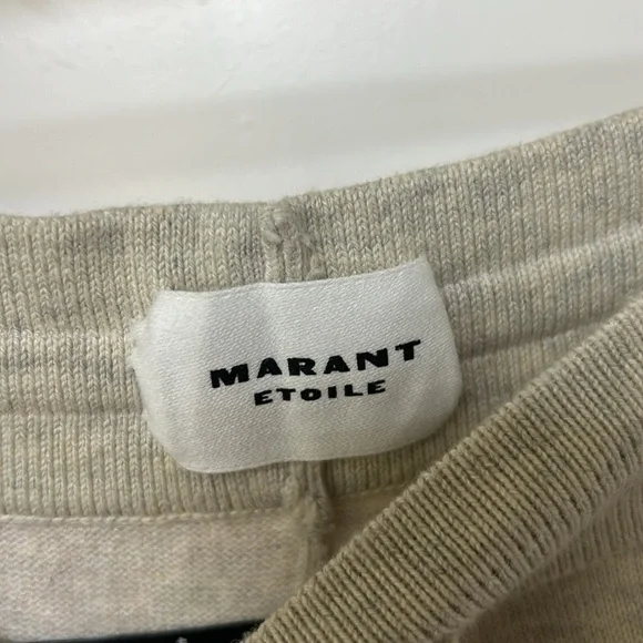 Isabel Marant ÉTOILE Kira Joggers Track Pants Light Grey Women’s Size 34 NWT